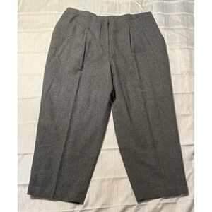 Vintage Joan Leslie Women's Gray  Wool Blend Dress Pants Size26W EUC